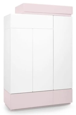 Magasin Pour Enfants -Magasin Pour Enfants armoire 3 portes laque blanc et rose pyramid 327256