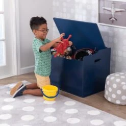 Coffre à Jouets Bois Bleu Austin Kidkraft 14959 -Magasin Pour Enfants coffre a jouets bois bleu austin kidkraft 14959 0706943149591 140041